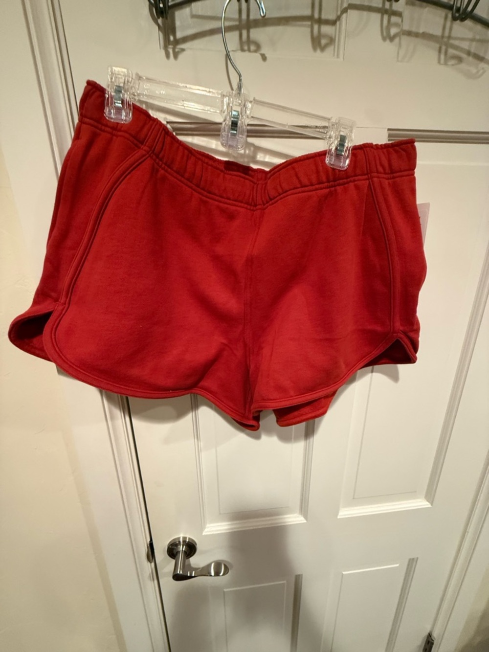 NWT Lululemon Mid Rise Oversized Scuba Shorts 3” Trim Autumn Rust Red XL